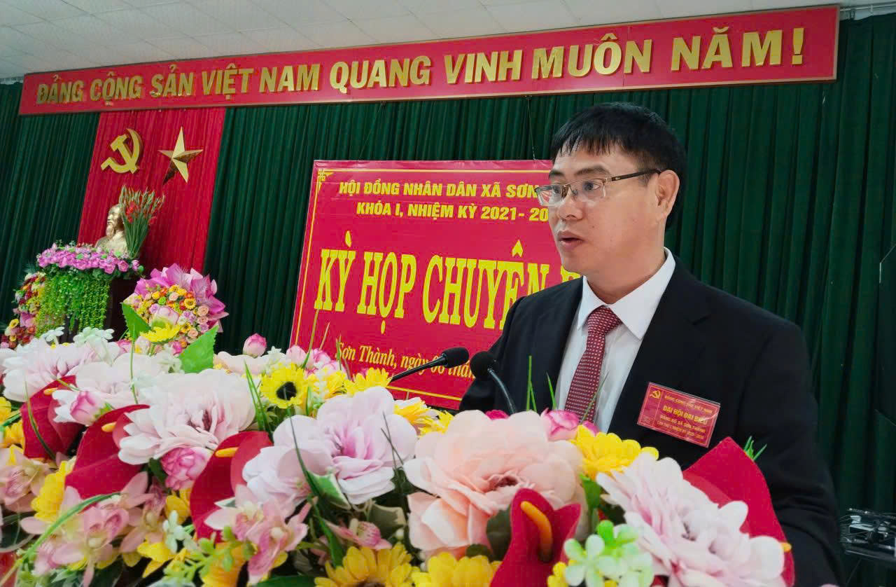 Sơn Thành: Tổ chức Kỳ họp chuyên đề HĐND xã khóa I, nhiệm kỳ 2021 – 2026