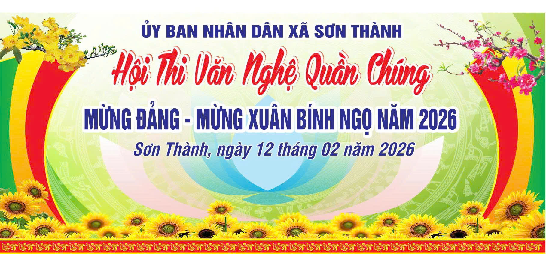 UBND xã Sơn Thành thông báo tổ chức Hội thi văn nghệ quần chúng