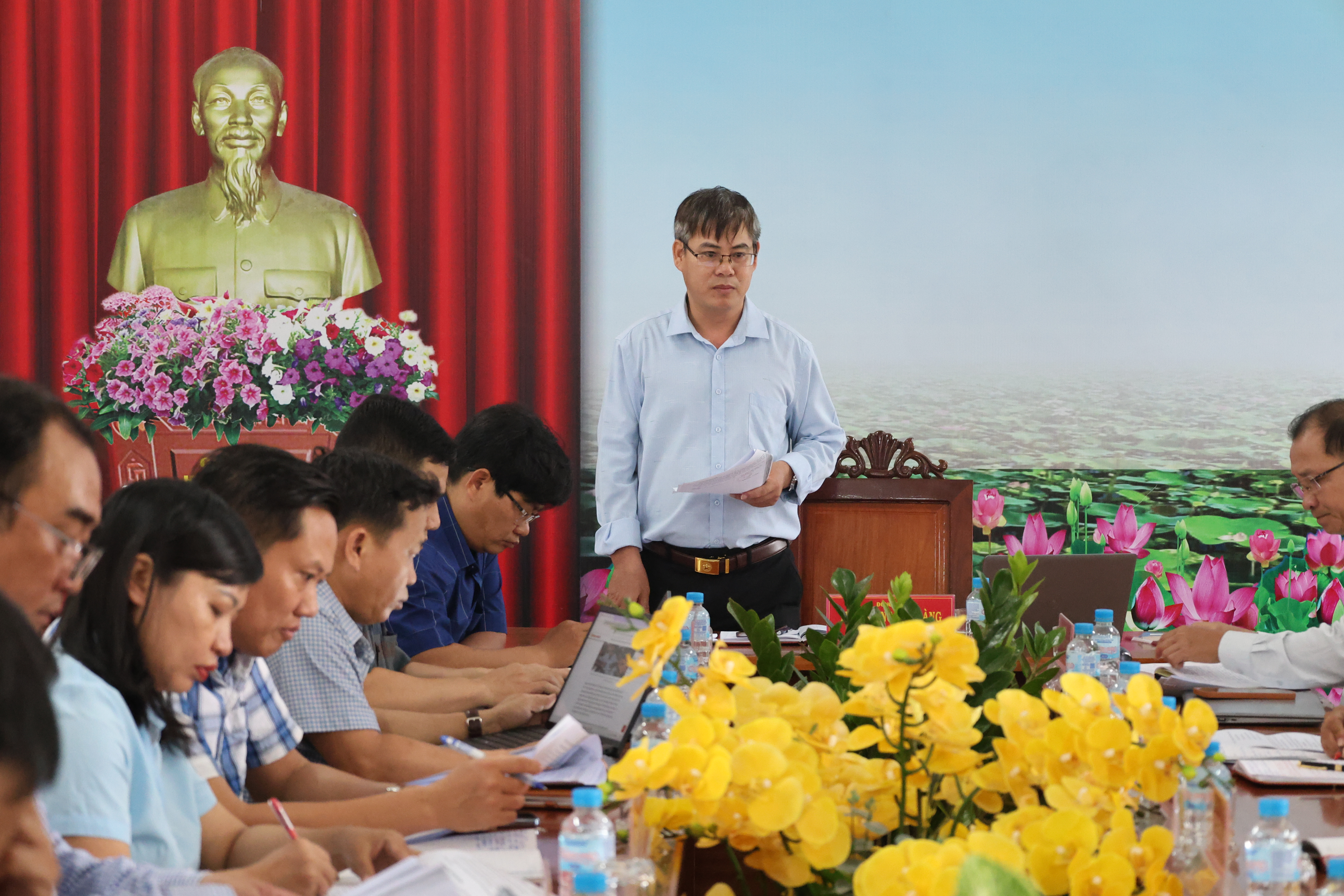 Ban Thường vụ Đảng ủy xã Sơn Thành làm việc với Ban Chấp hành Đảng ủy Công an xã