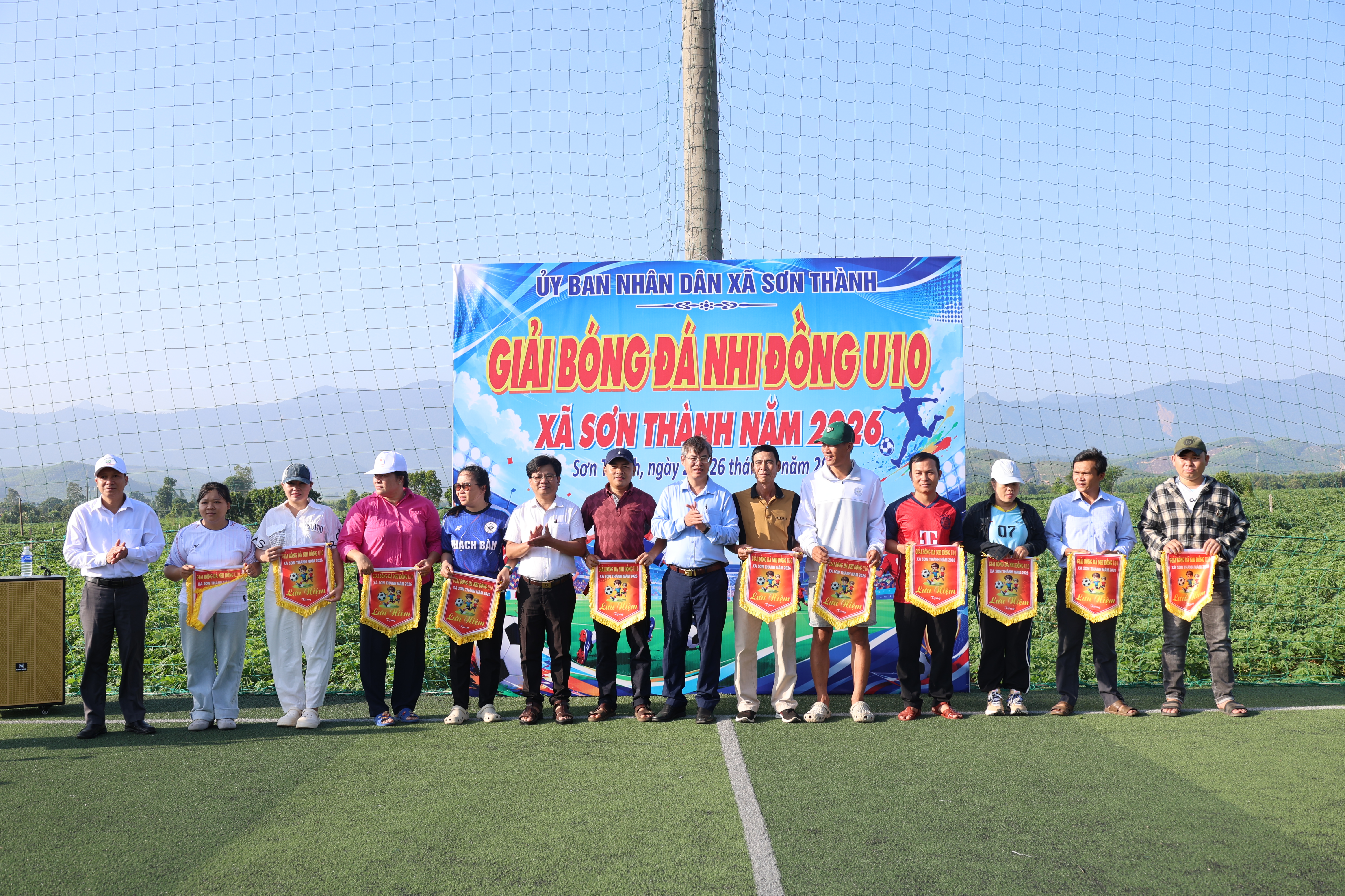 Xã Sơn Thành khai mạc Giải bóng đá Nhi đồng U10 năm 2026
