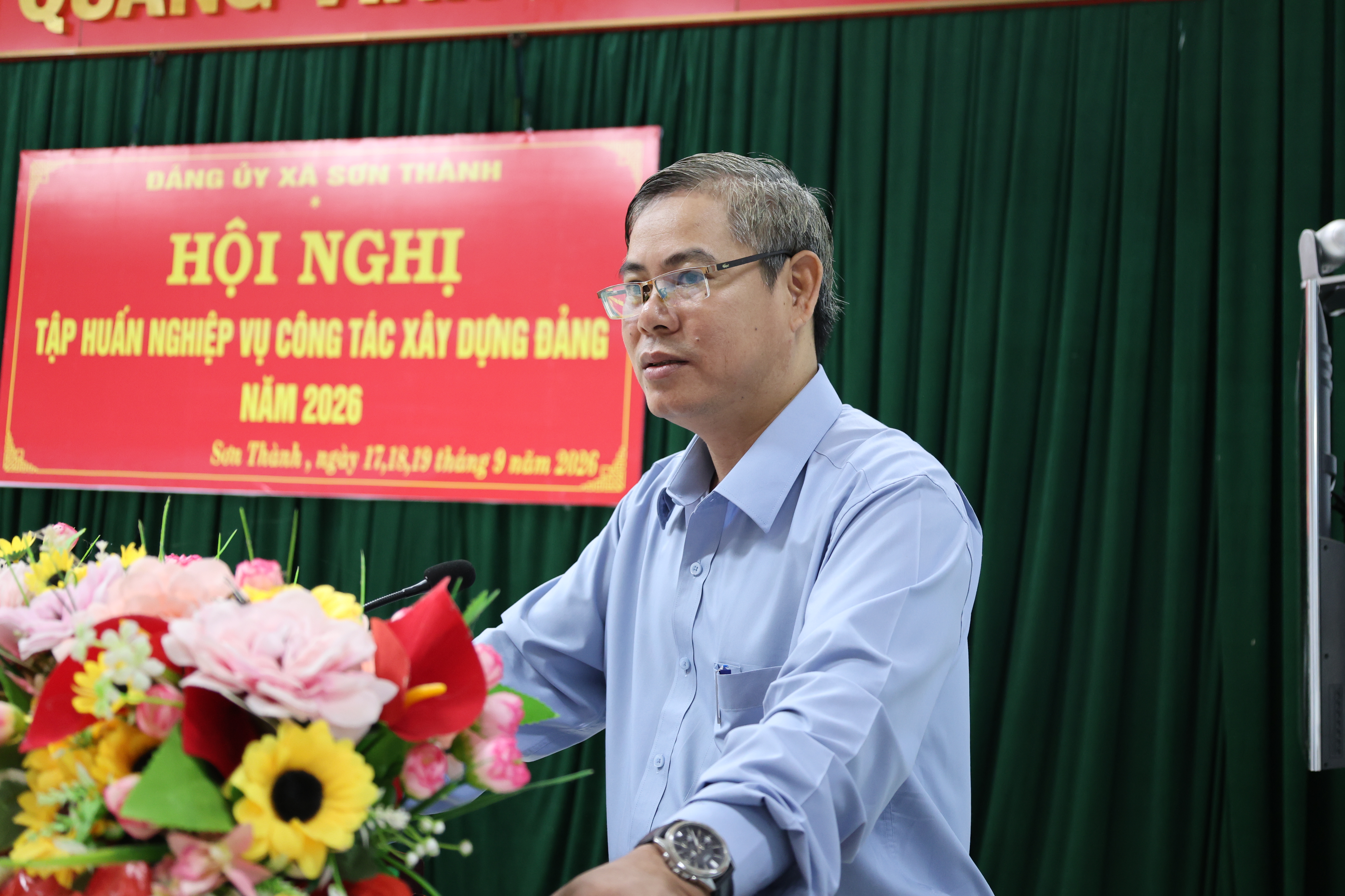 Sơn Thành: Khai mạc Hội nghị tập huấn nghiệp vụ công tác xây dựng Đảng năm 2026