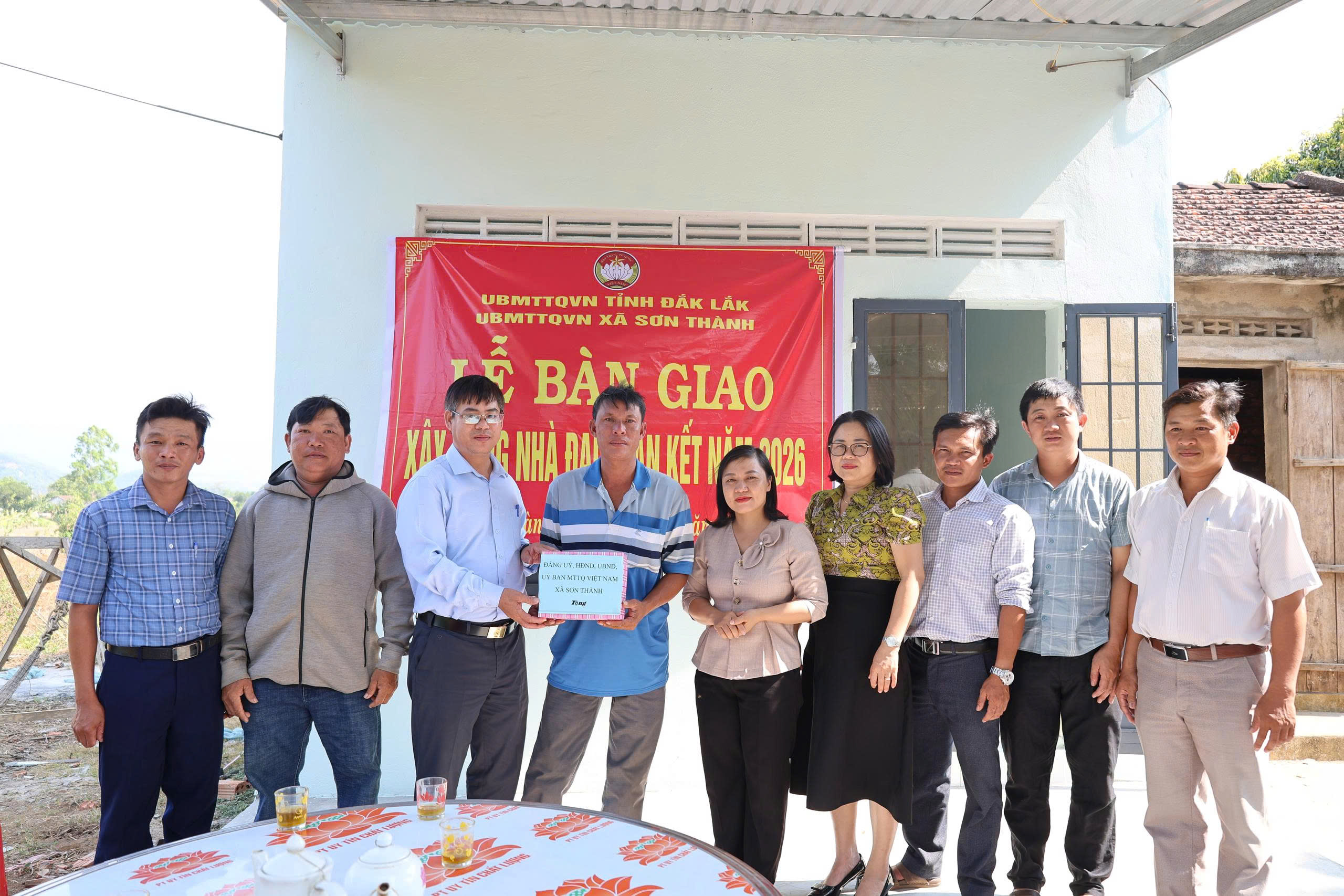 Sơn Thành: Khánh thành nhà Đại đoàn kết cho hộ nghèo tại thôn Bình Thắng